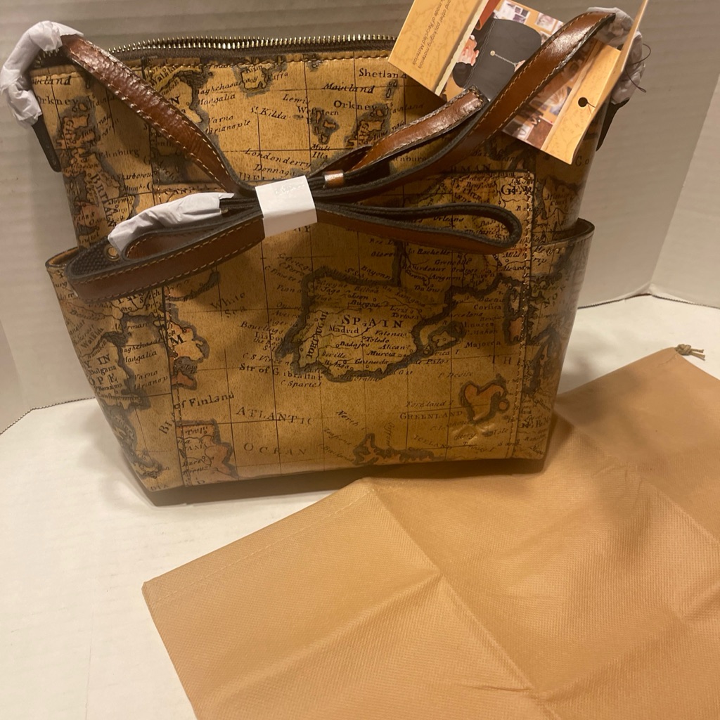 Vintage Map Print Tote Bag